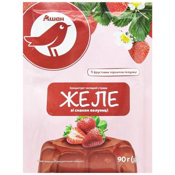 Желе Auchan со вкусом клубники 90г