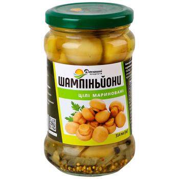 Шампіньйони Домашні продукти мариновані цілі 314г - купити, ціни на Торба - фото 2