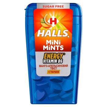 Halls Mini Mints Candies Orange Мango with Vitamin B 12.5g - buy, prices for COSMOS - photo 1