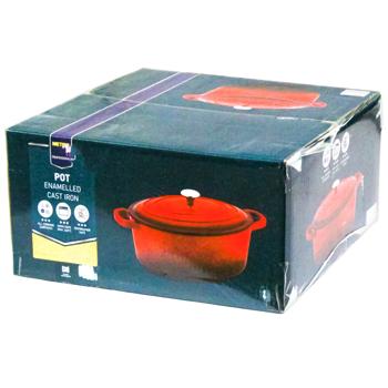 Metro Professional Red Cast Iron Oval Casserole 35cm 7.9l