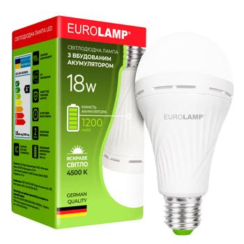 Лампа Eurolamp LED з акумулятором 1200мАг A90 E27 4500K 18Вт - купити, ціни на - фото 1