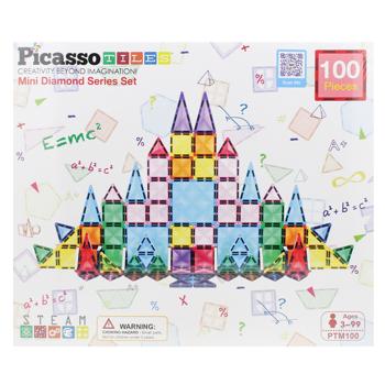 Конструктор магнитный Picasso Tiles Mini Diamond Series Set 100 деталей - купить, цены на - фото 2