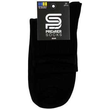 Носки Premier Socks мужские средние однотонные р.25, 27, 29 черный/графит - купить, цены на - фото 2