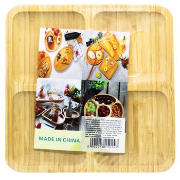 Менажница деревянная YH16-1 - купить, цены на КОСМОС - фото 2