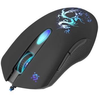 Миша Defender Sky Dragon GM-090L Black дротова ігрова - купити, ціни на Auchan - фото 3