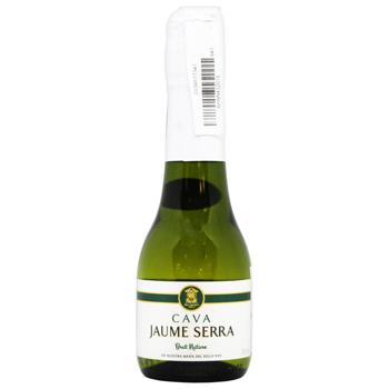 Вино ігристе Jaume Serra Cava Brut Nature біле сухе 11,5% 200мл - купити, ціни на AlcoHub - фото 1