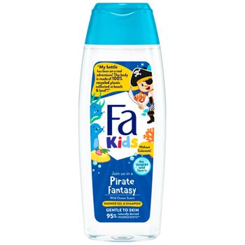 Fa Kids Wild Ocean Scent Baby Shower Gel & Shampoo 250ml - buy, prices for Tavria V - photo 4
