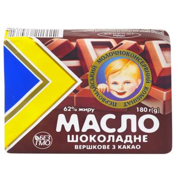 Масло шоколад 62% 180г Україна - купити, ціни на Ідеал - фото 1