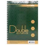 Блокнот Buromax Double A5 у клітинку 96 аркушів зелений-коричневий