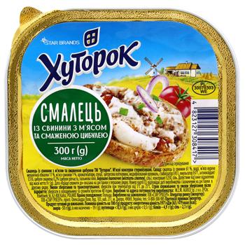 Смалець Хуторок свинина зі смаженою цибулею 300г - купити, ціни на МегаМаркет - фото 3