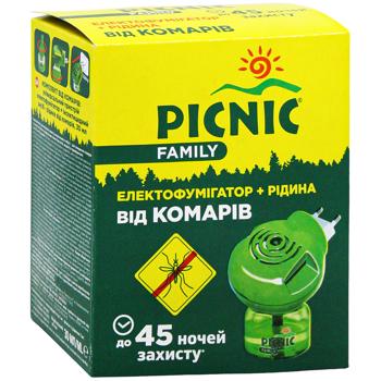 Електрофумігатор Picnic family від комарів 45ночей 30мл - купити, ціни на - фото 3