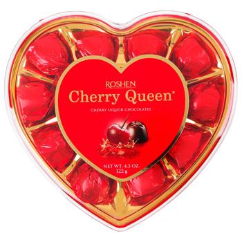 Цукерки Рошен Cherry Queen Heart 122г - купити, ціни на КОСМОС - фото 1