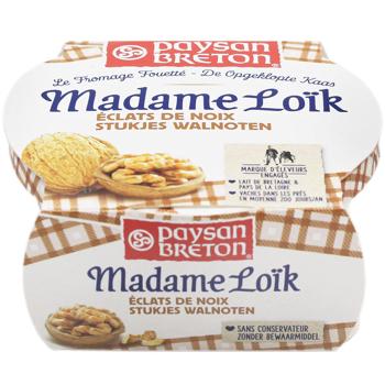 Paysan Breton Madame Loik Whipped Soft Cheese with Walnuts 60% 150g