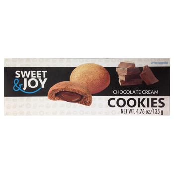 Печенье Sweet&Joy с шоколадным кремом 135г - купить, цены на Чудо Маркет - фото 1