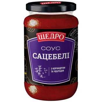 Shchedro Satsebeli Sauce with Coriander and Thyme 370g - buy, prices for COSMOS - photo 1