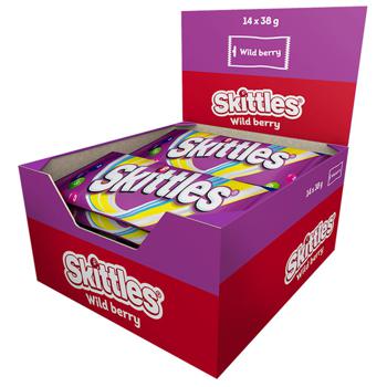 Драже Skittles Дикі ягоди жувальні в різнокольоровій цукровій оболонці 38г - купити, ціни на ЕКО Маркет - фото 2