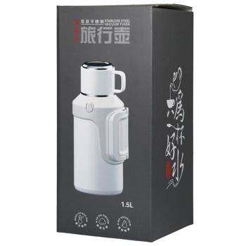 Термос 1,5л, сталь арт. 65028-1.5L-65028 И273 - купить, цены на КОСМОС - фото 2