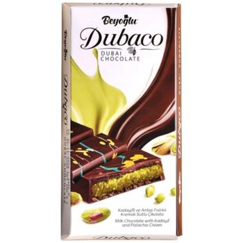 Beyoglu Dubai Milk Chocolate with Kadayif and Pistachio 200g - buy, prices for Auchan - photo 1