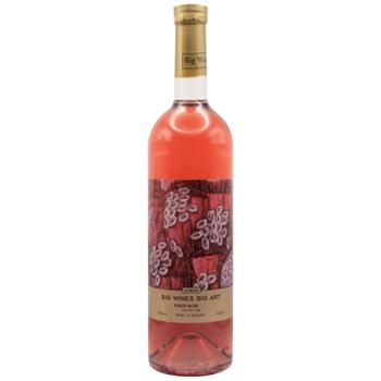 Вино Big Wines Big Art Pinot Noir розовое сухое 13% 0,75л - купить, цены на Эпицентр FOOD - фото 1