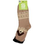 Носки Premier Socks детские махровые с отворотом р.20-22, 22-24 мокко