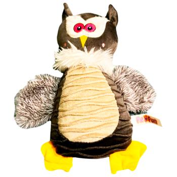 Игрушка для собак Pet Fun Сова с пищалкой 29см