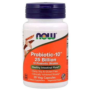 Пробіотик Now Foods Probiotic-10 25 млрд КУО 30 капсул - купити, ціни на Біотус - фото 1