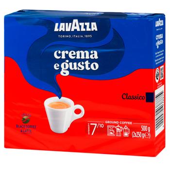 Кофе молотый Lavazza Crema e Gusto Classico 2*250г - купить, цены на - фото 1