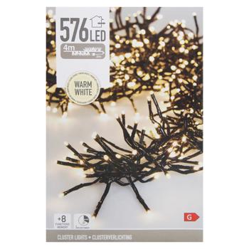 Гірлянда електрична Koopman зовнішня 576 LED 7,2м теплий білий - купити, ціни на NOVUS - фото 2