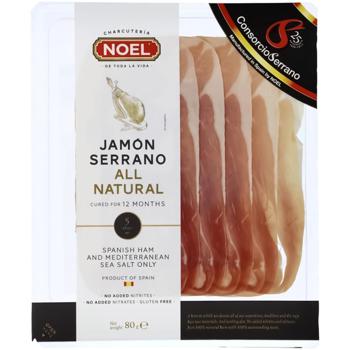 Noel Sliced Serrano Jamon 80g - buy, prices for Auchan - photo 1