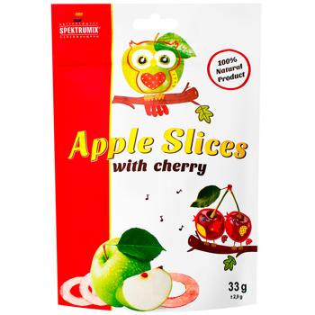 Слайсы яблочные Spektrumix з соком вишни 33г - купить, цены на Cупермаркет "Харьков" - фото 1