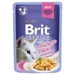 Корм влажный Brit Premium с филе курицы для взрослых кошек 85г