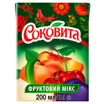 Напій Соковіта соковмісний мультивітамінний з м'якоттю 200мл - купити, ціни на Чудо Маркет - фото 2