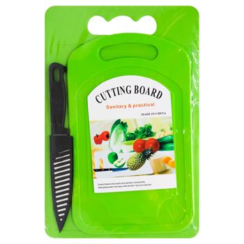 Kitchen Set 2 Cutting Boards + Knife AR02018 - buy, prices for MegaMarket - photo 2