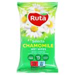Серветки вологі Ruta Selecta Ромашка 15шт