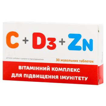 Farmakom Vitamin Complex C + D3 + Zn 800mg 30 tablets