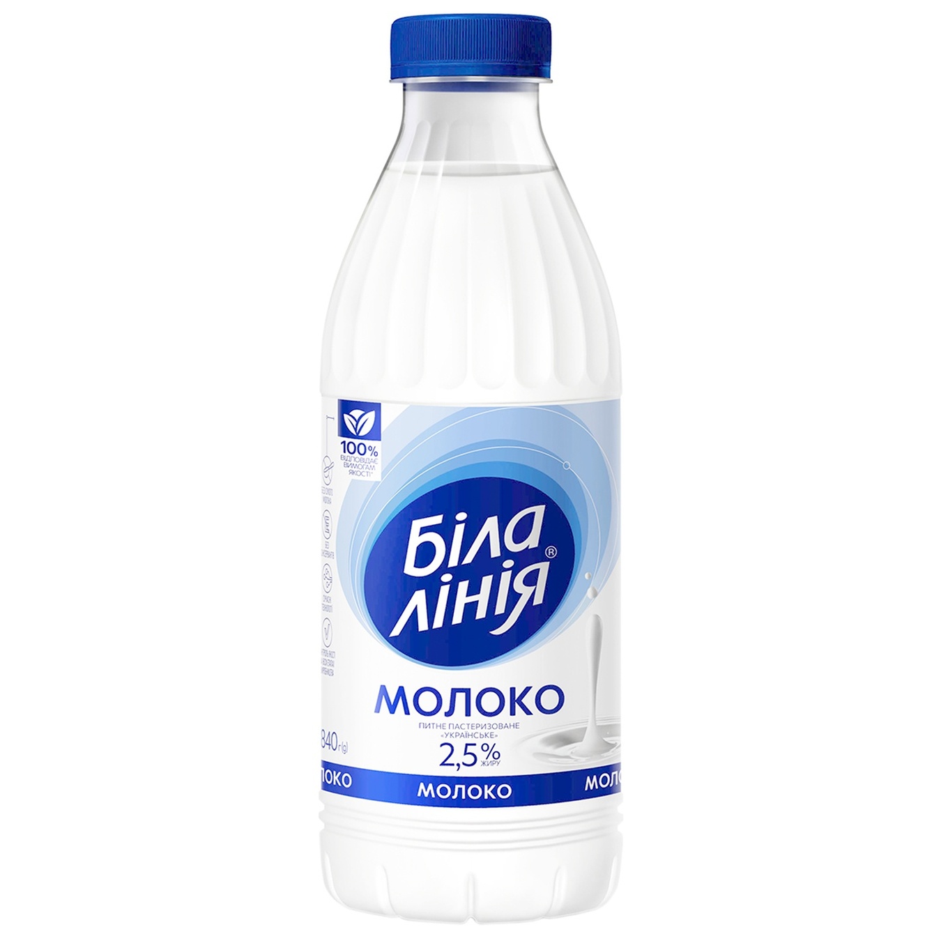 

Молоко Белая Линия 2,5% пастеризованное 840г