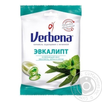 Льодяники Verbena Евкаліпт з травами та вітаміном С 60г - купити, ціни на Auchan - фото 1