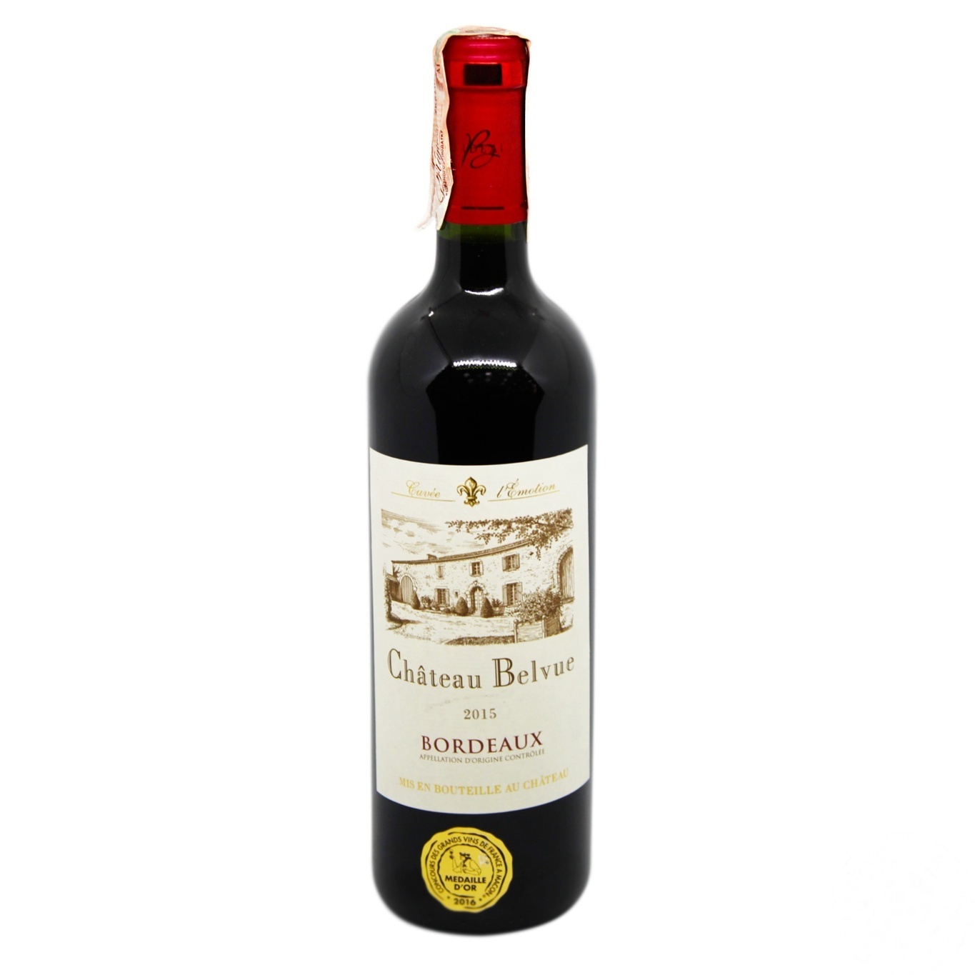 

Вино Chateau Belvue 2015 красное сухое 12.5% 0,75л