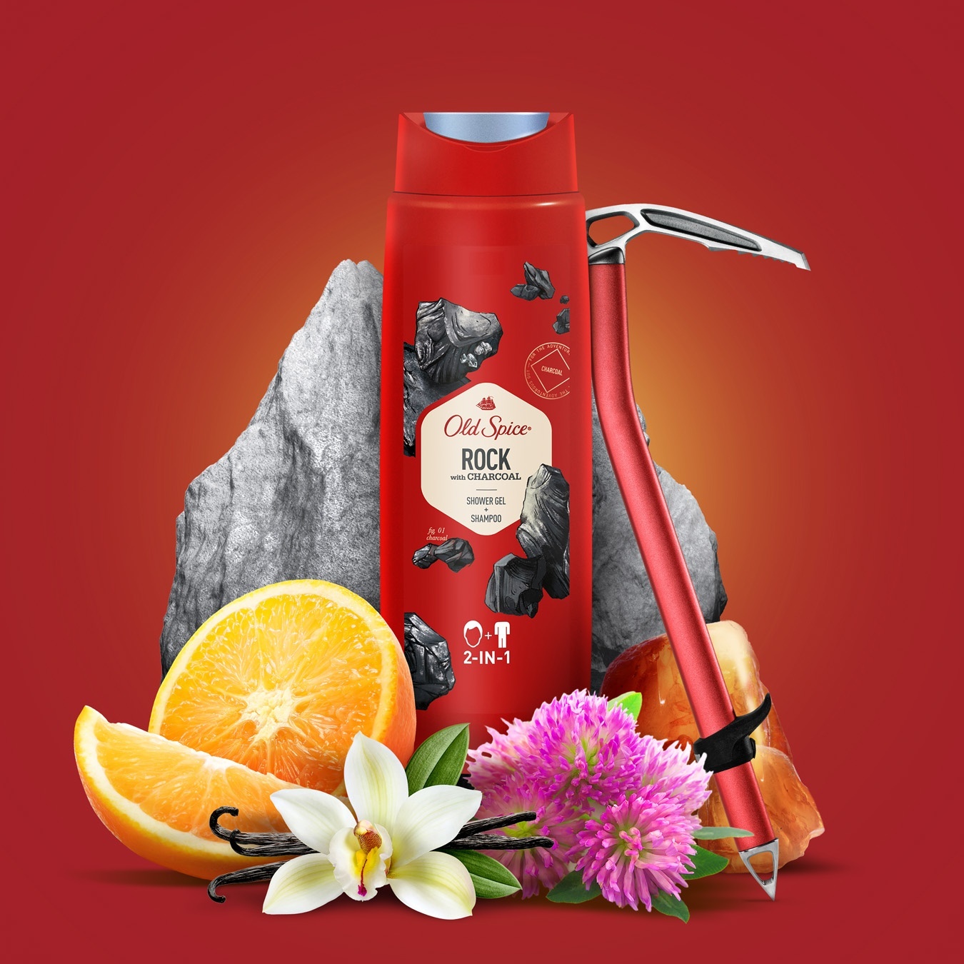 

Гель для душа + шампунь Old Spice 2в1 Rock with Charcoal 400мл