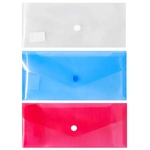 Economix Е65 Plastic Envelop  transparent glossy texture button 180 micron