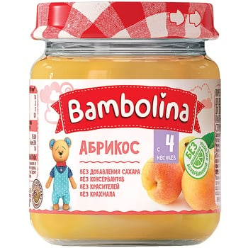 Bambolina Apricot Puree 100g - buy, prices for MegaMarket - photo 1