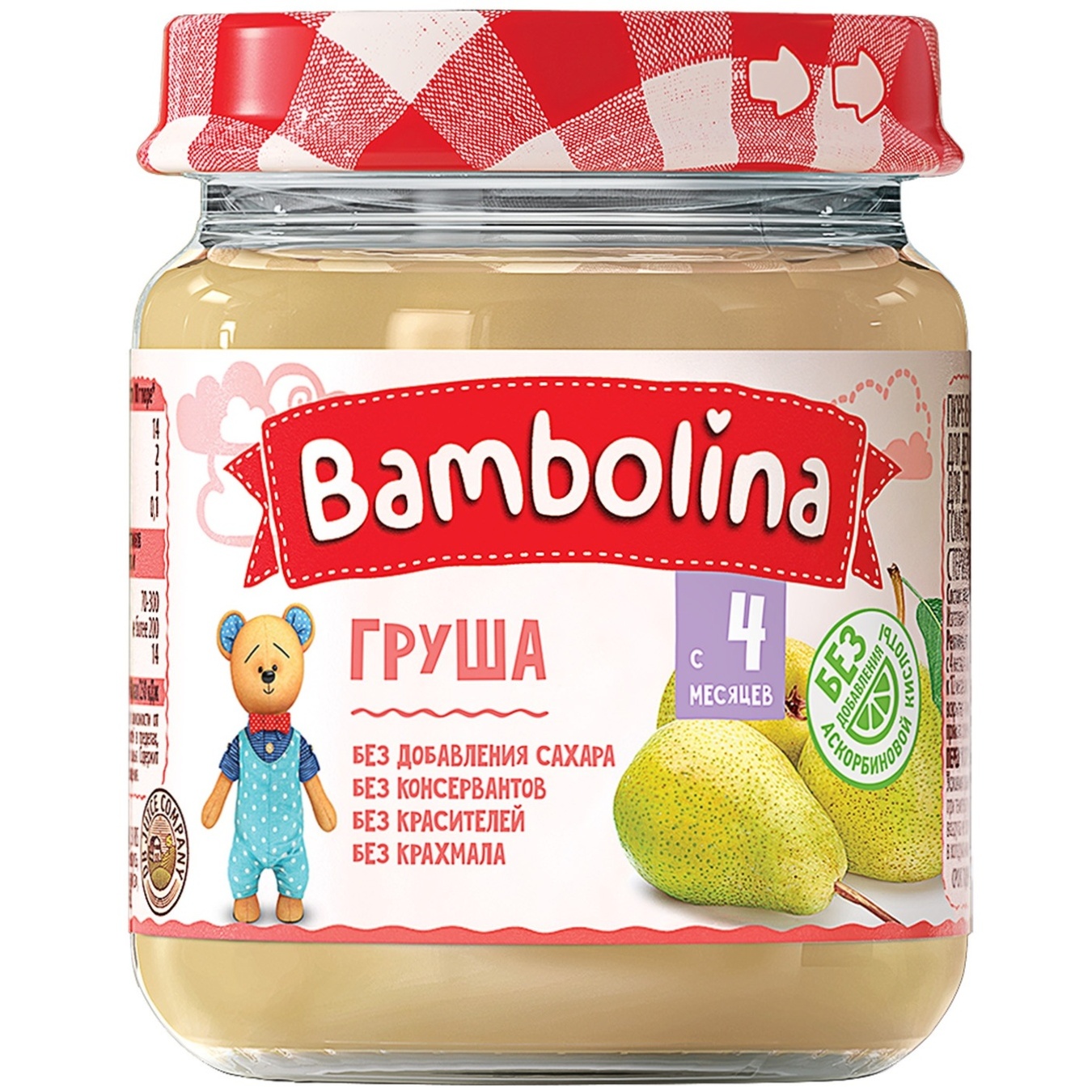 

Пюре Bambolina Груша 100г