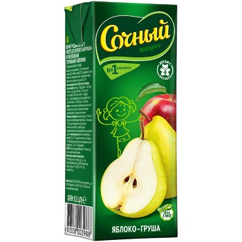 Sochnyi frukt Apple Pear Nectar 200ml - buy, prices for COSMOS - photo 1