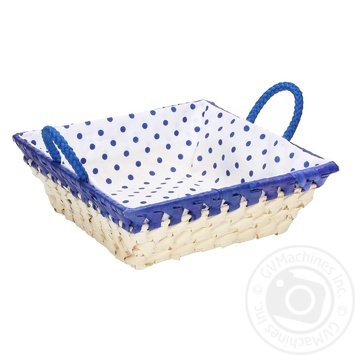 Domotti Basket Rectangular Palm 22X22X7cm