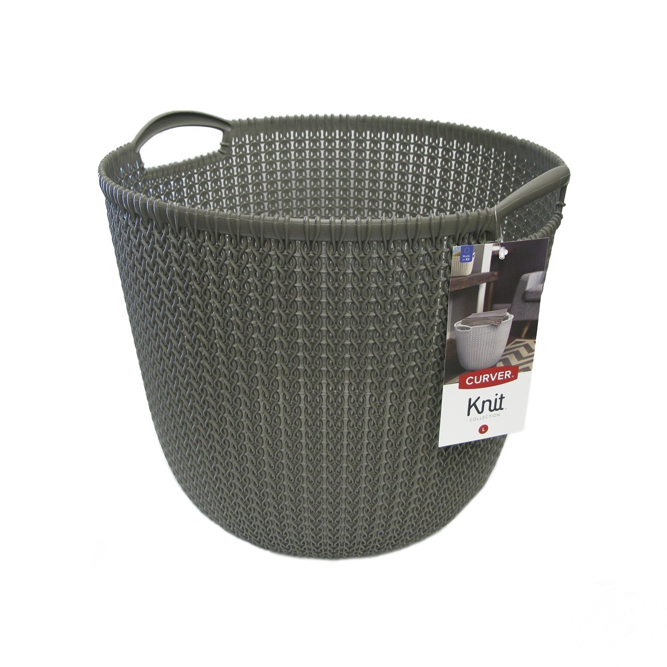 

Корзинка Curver Knit круглая L 40x39x33см