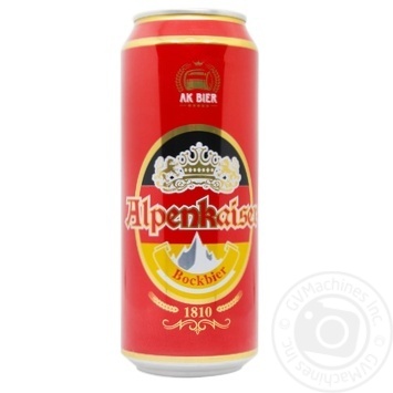 Пиво Alpenkaiser Bockbier Hell светлое фильтрованное 6.7% 0,5л - купить, цены на Auchan - фото 2