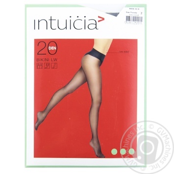 Колготи жіночі Intuicia Bikini Lw 20ден р.2 чорний