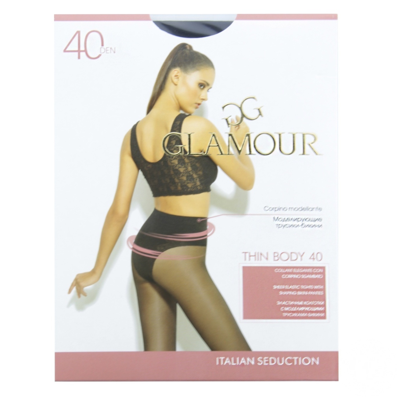 

Колготы женские Glamour thin body 40 ден р.3 nero