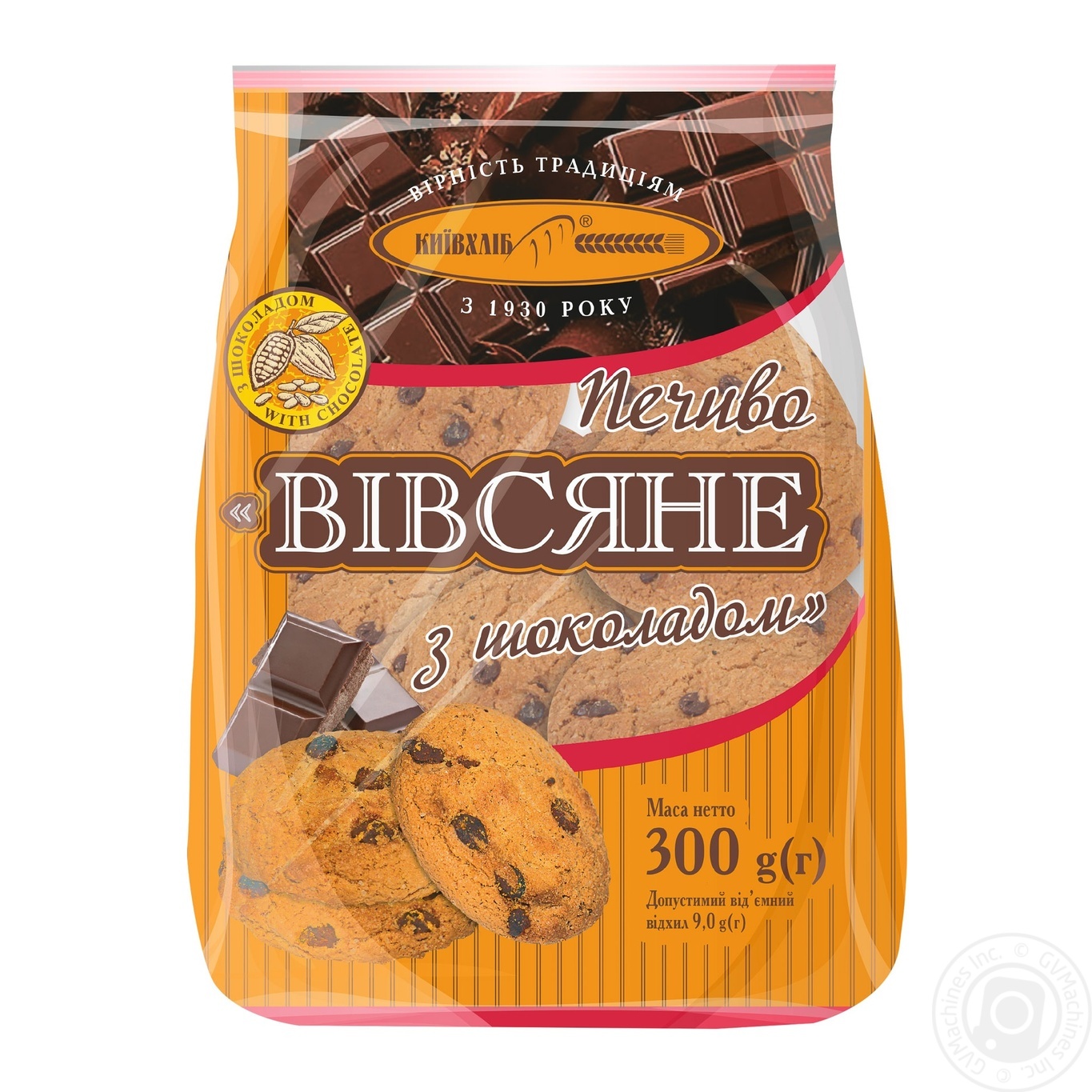

Печенье овсяное Киевхлеб с шоколадом 300г
