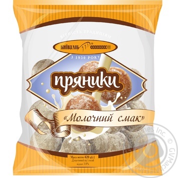 Пряники Київхліб Молочний смак 420г купити, ціни на МегаМаркет - фото 1